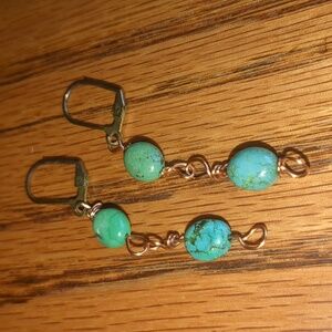 Handmade Dangle Copper Earrings
